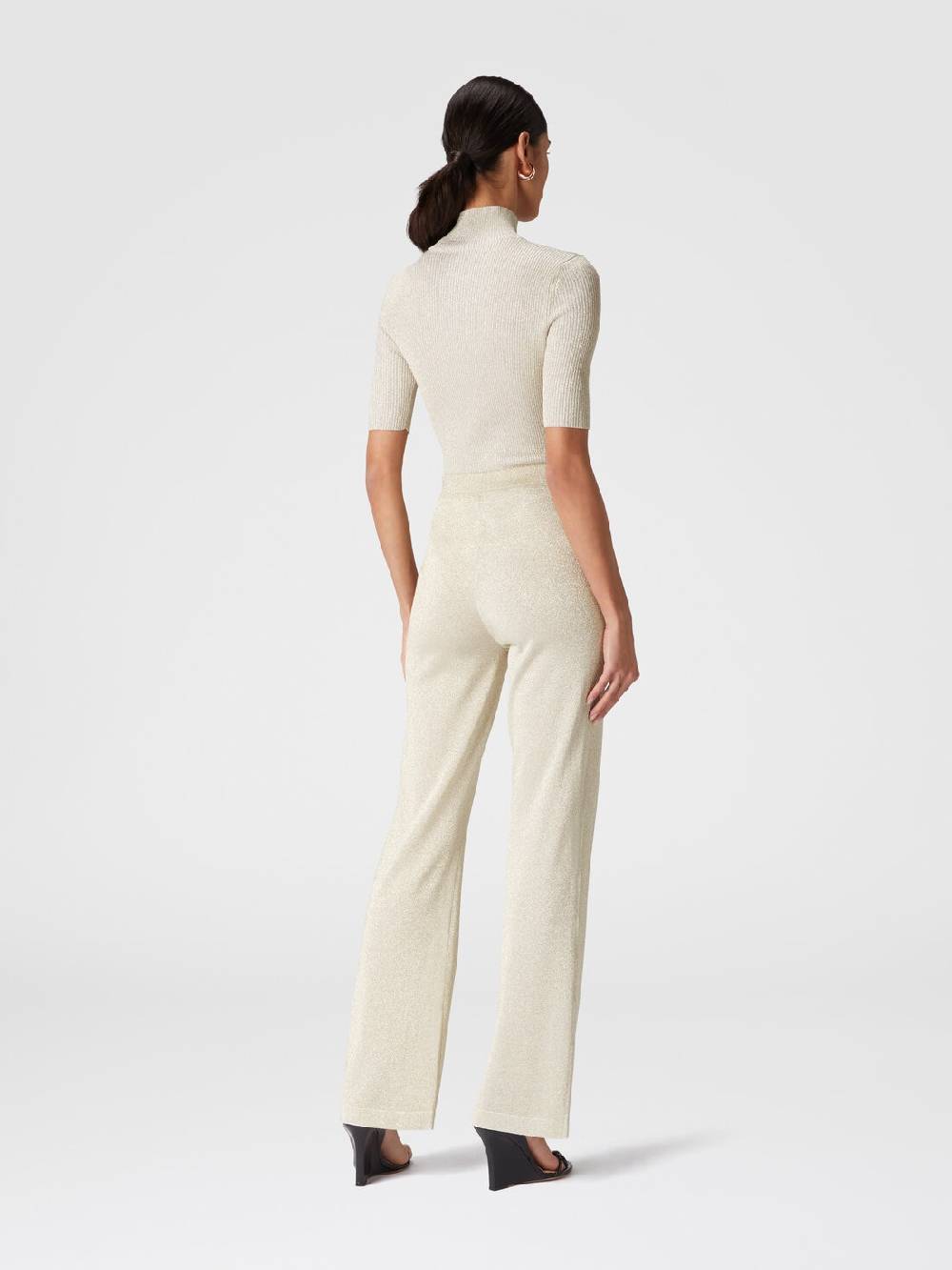 Missoni Pantaloni dritti in viscosa effetto glitter Cyber Monday