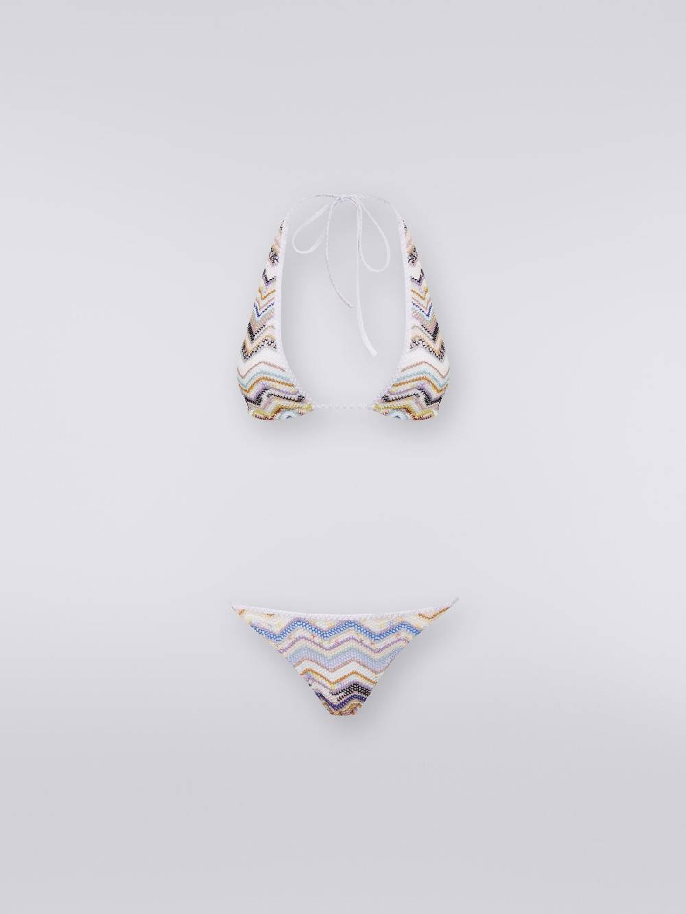 Missoni Bikini in crochet zig zag con lurex