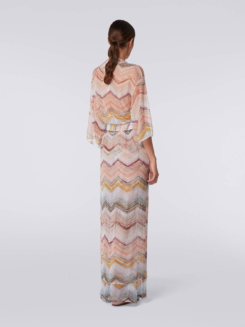 Missoni Copricostume lungo a vestaglia chevron con lurex Lightning offer
