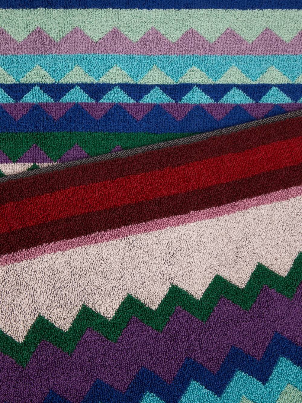 Missoni Telo mare Chantal 100x180 cm in spugna di cotone chevron Offerte giornaliere