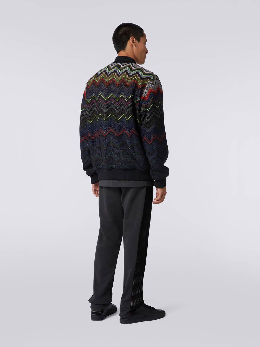 Missoni Bomber in misto lana e cotone chevron in collaborazione con Mike Maignan Latest stili