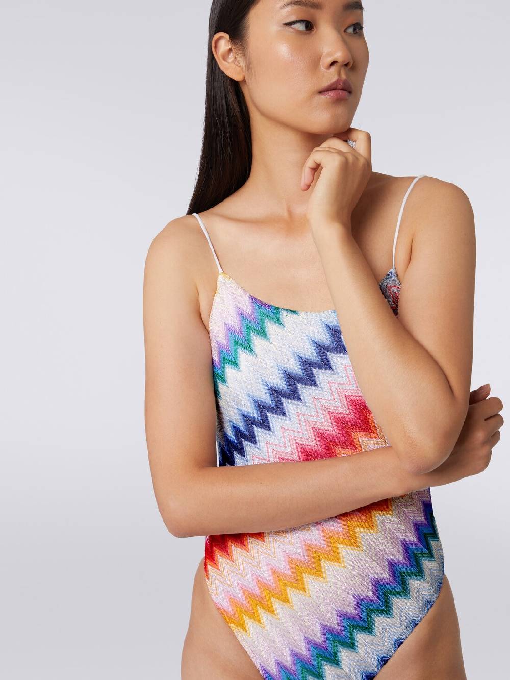 Missoni Costume intero zig zag con lurex Ultimo giorno