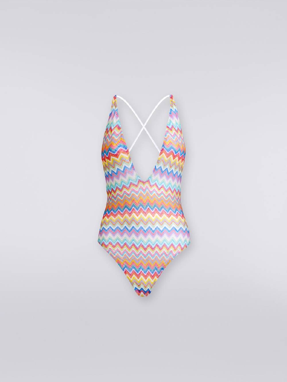 Missoni Costume intero stampa zig zag con scollatura a V