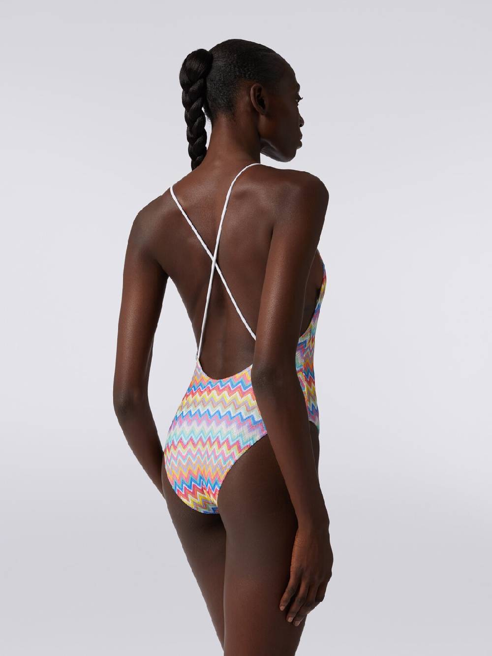 Missoni Costume intero stampa zig zag con scollatura a V Fino al 50% di sconto