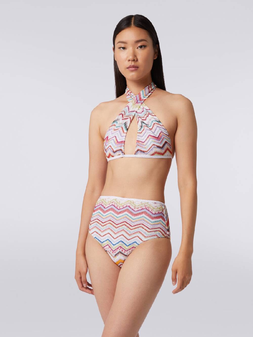 Missoni Bikini in crochet con lurex e slip a vita alta Fino al 60% di sconto
