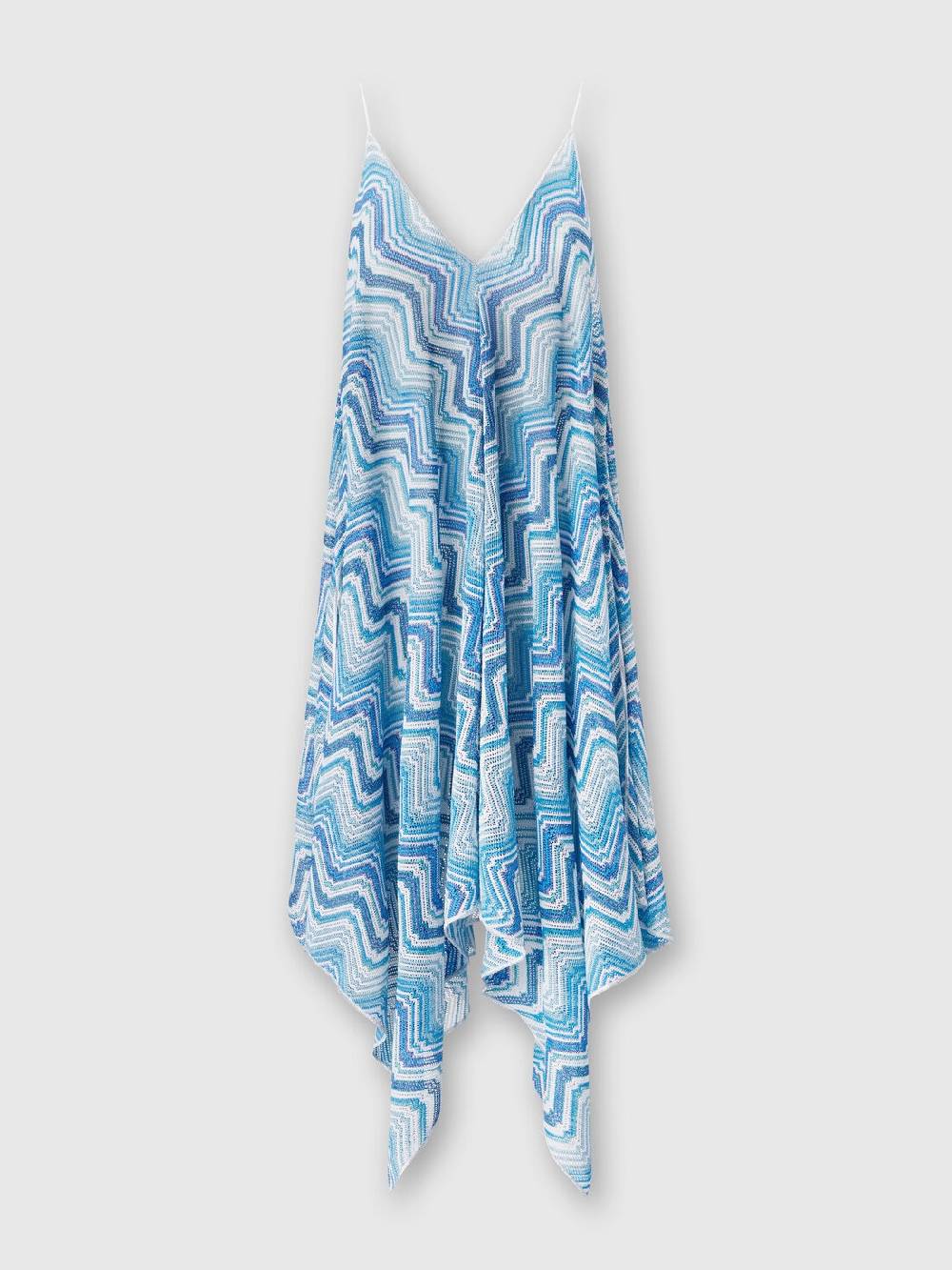 Missoni Copricostume lungo taglio foulard in crochet chevron lamé Sostegno trimestrale