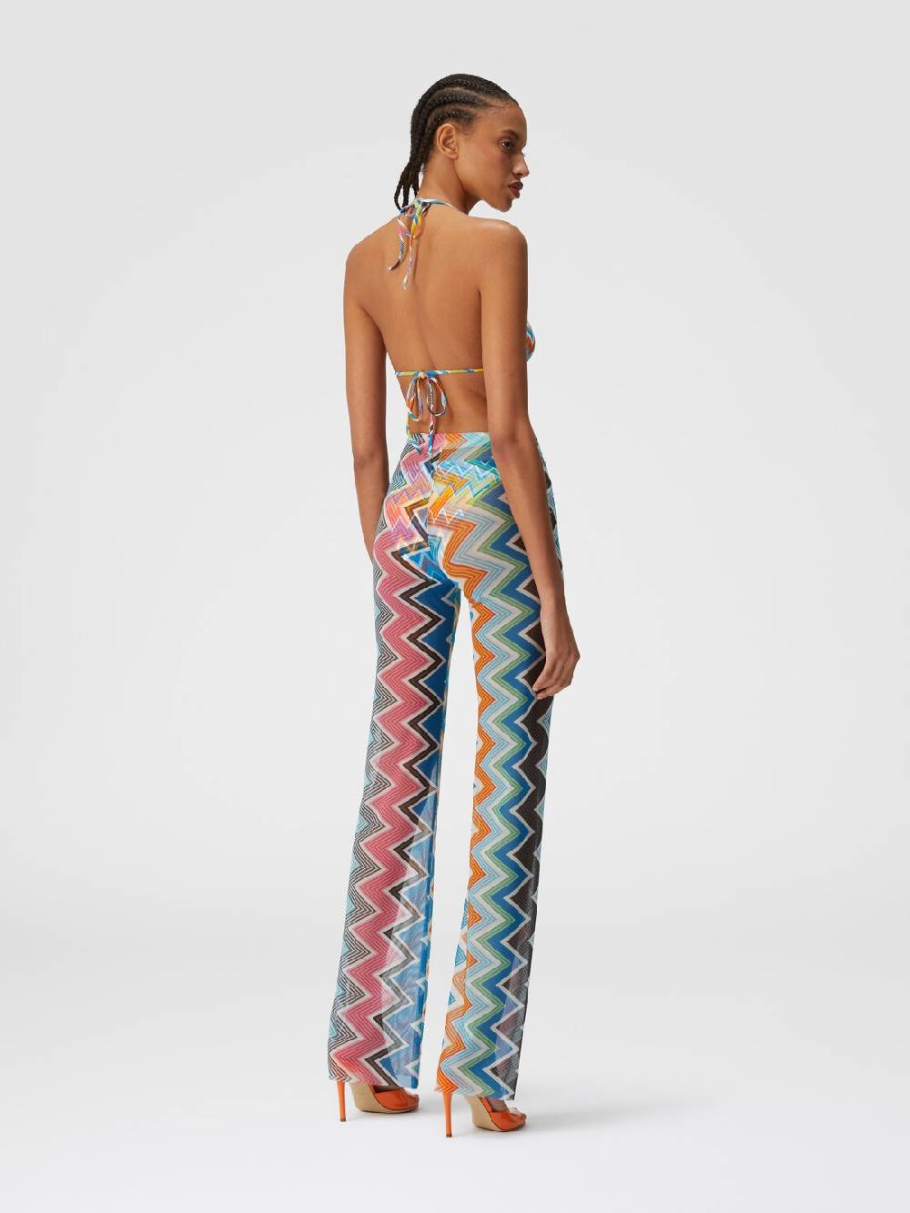Missoni Pantaloni copricostume in tulle stampa zig zag Fino al 55% di sconto