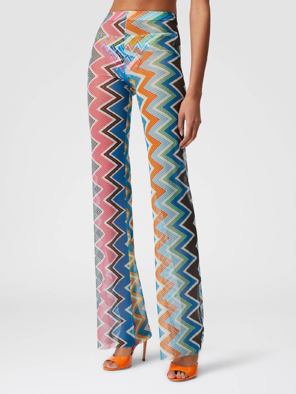 Missoni Pantaloni copricostume in tulle stampa zig zag Fino al 55% di sconto