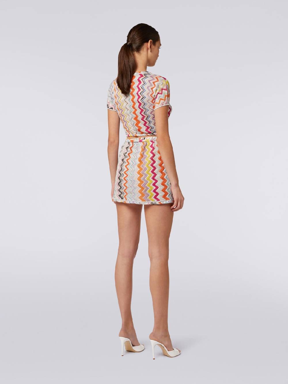 Missoni Crop top in misto viscosa chevron con lurex Discount Store per i nuovi prodotti