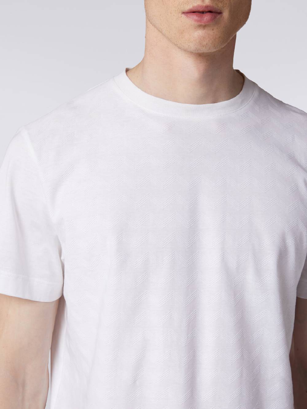 Missoni T-shirt a maniche corte in cotone zig zag Enormi sconti