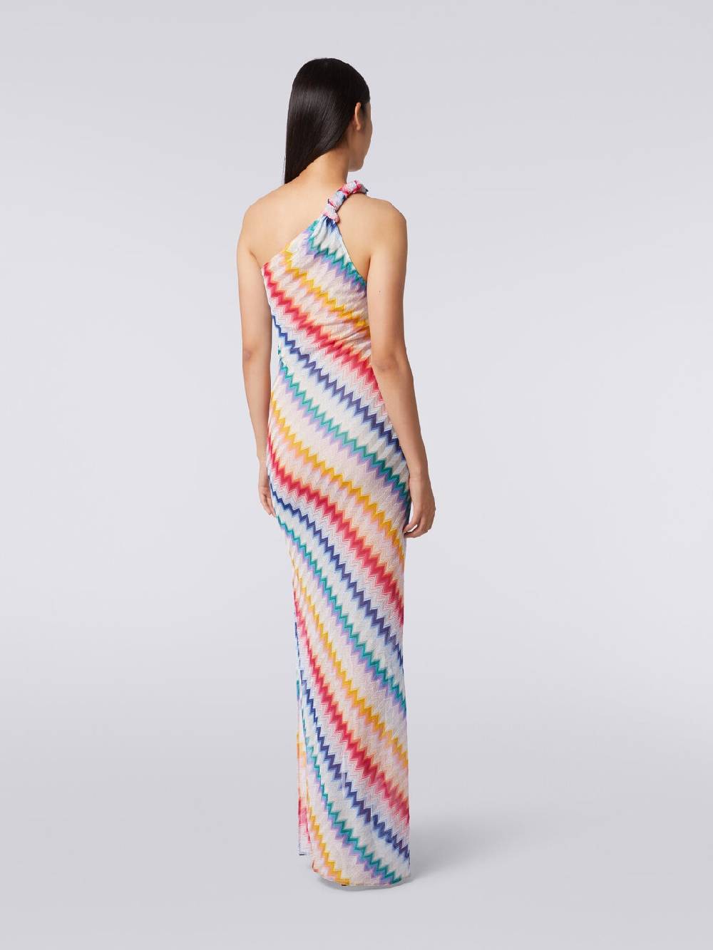 Missoni Copricostume monospalla lungo con stampa zig zag 50% di sconto con spedizione gratuita