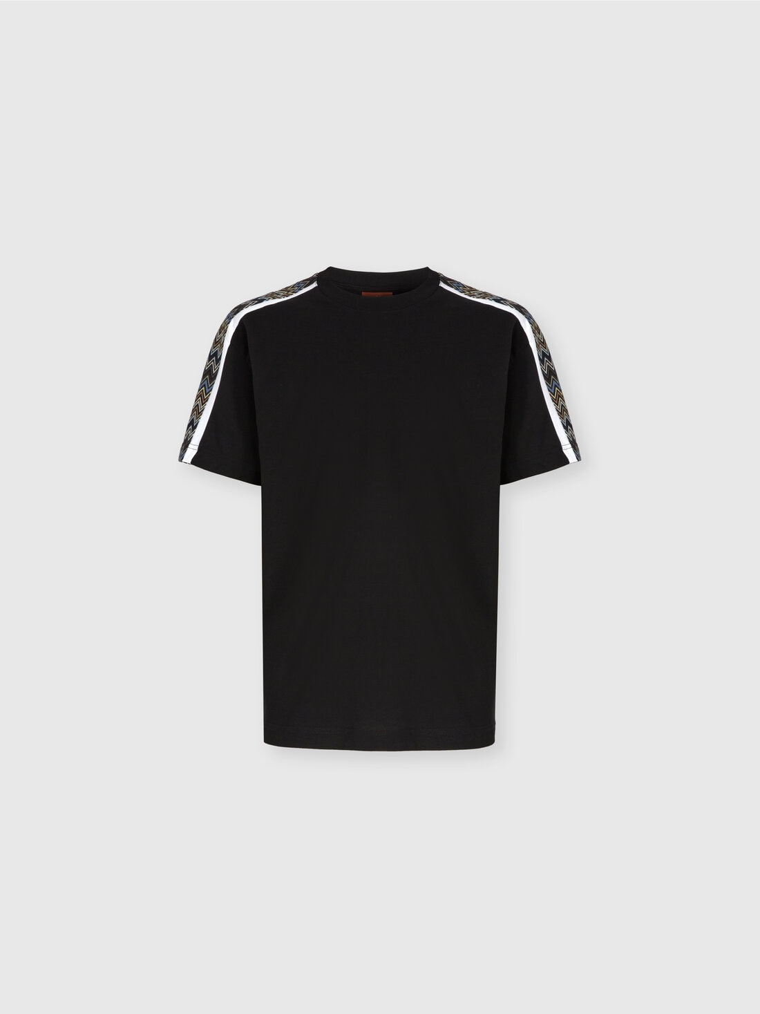 Missoni T-shirt in jersey di cotone con inserti zig zag Trasporto libero internazionale