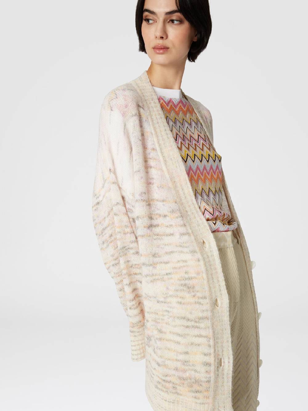 Missoni Cardigan oversize in viscosa, alpaca e lana Officina