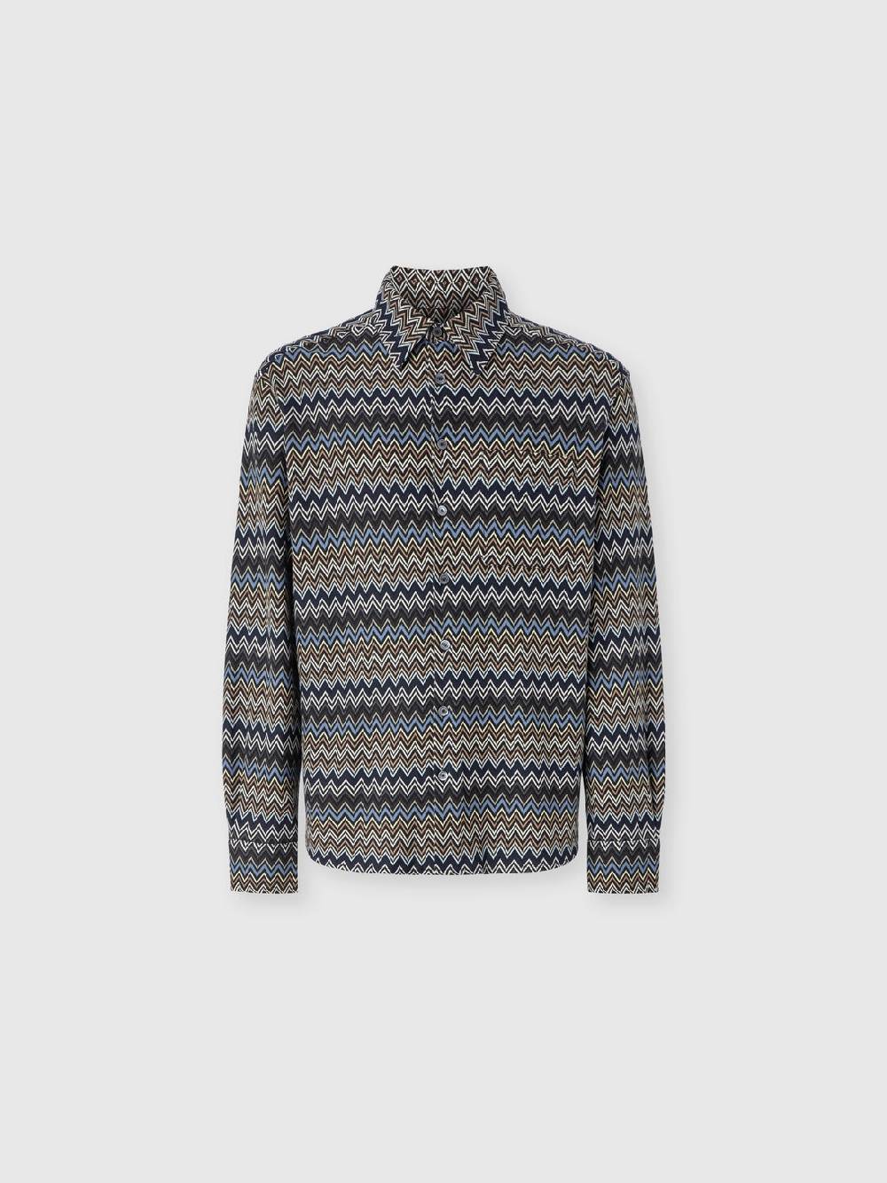 Missoni Camicia in cotone zig zag Black Friday Prezzi