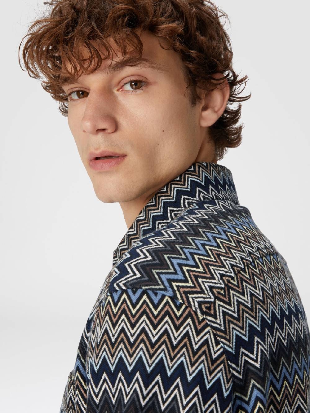 Missoni Camicia in cotone zig zag Black Friday Prezzi