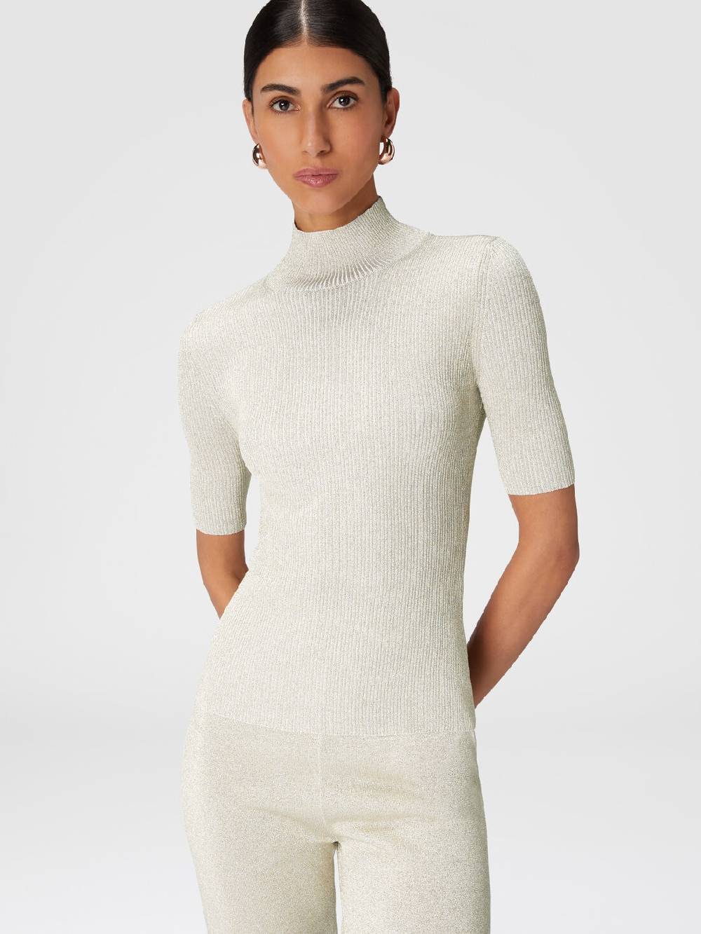 Missoni Lupetto a maniche corte in viscosa effetto glitter 50% di sconto per tempo limitato