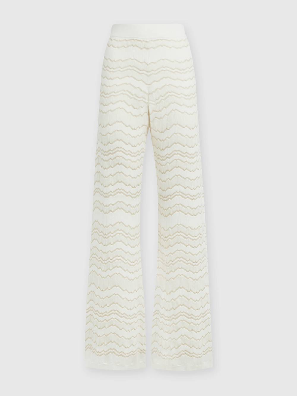 Missoni Pantapalazzo con zig zag tono su tono 2025