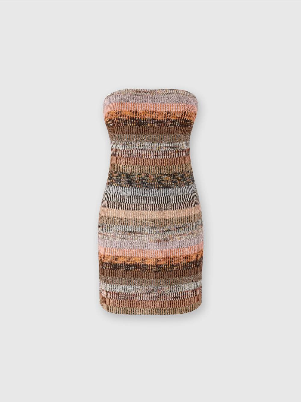 Missoni Mini-abito bustier in viscosa lamé Consegna Veloce