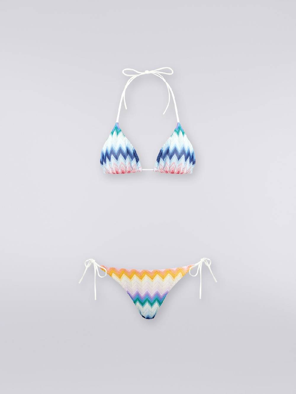 Missoni Bikini in misto viscosa sfumata zig zag con lurex Promozione Limitata