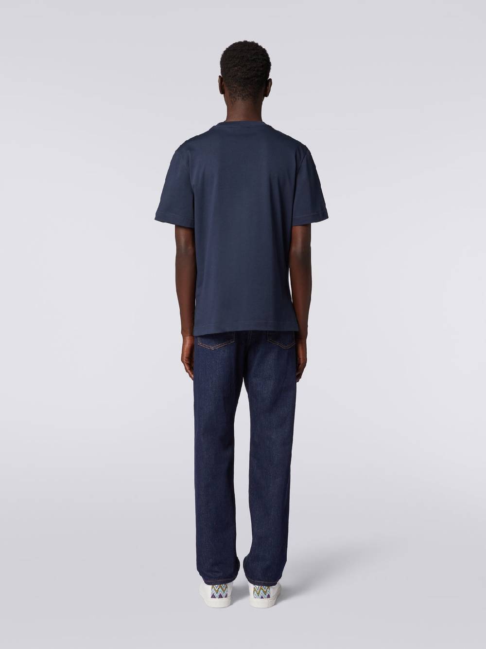Missoni T-shirt girocollo in cotone con ricamo e logo Shopping Online