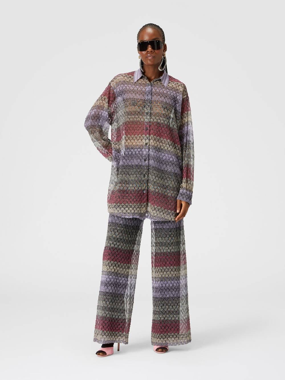 Missoni Camicia oversize con motivo pizzo lamé Affare Del Giorno