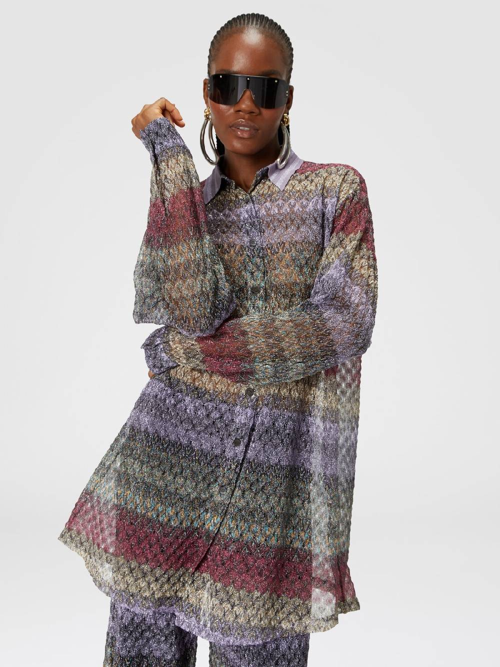 Missoni Camicia oversize con motivo pizzo lamé Affare Del Giorno