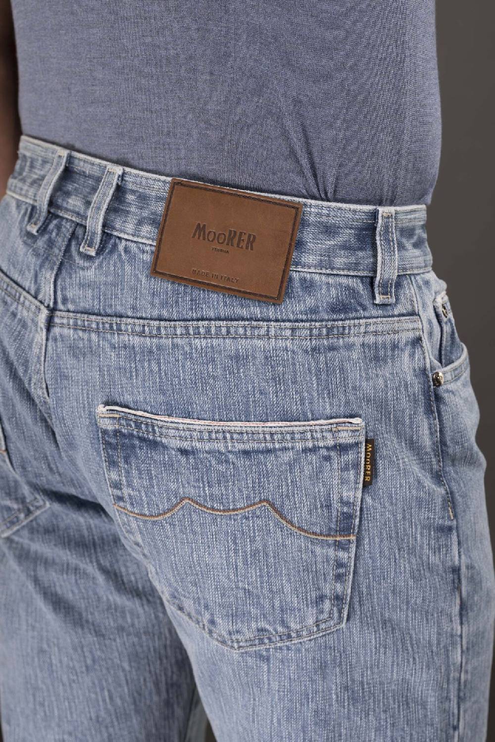 Moorer Pantaloni WOODY-10 DENIM Vendita Calda