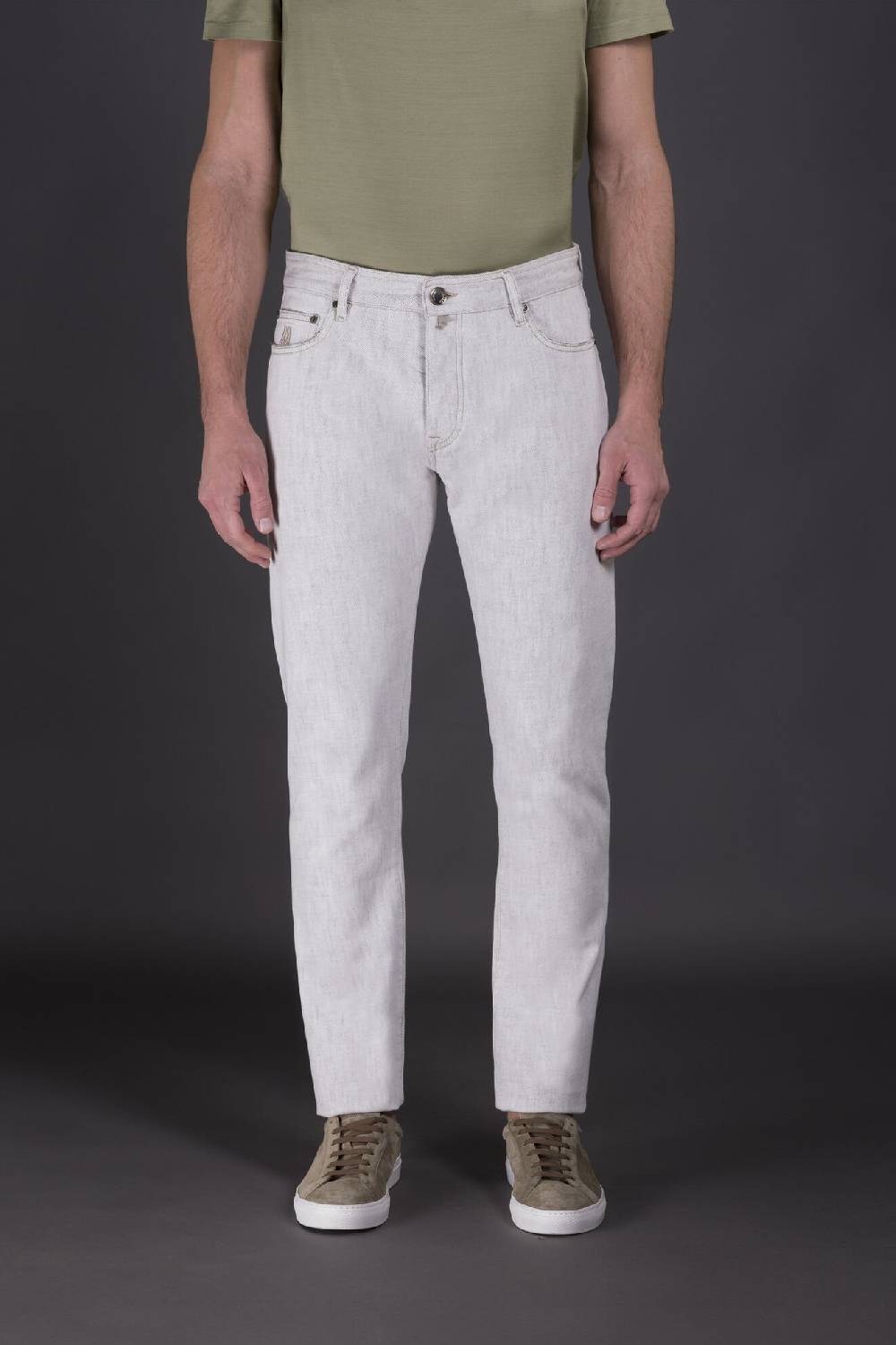 Moorer Pantaloni PAVEL-73 WHITE Negozio