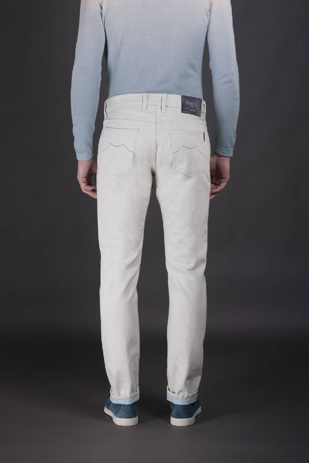 Moorer Pantaloni PAVEL-55 AZZURRO Nuova