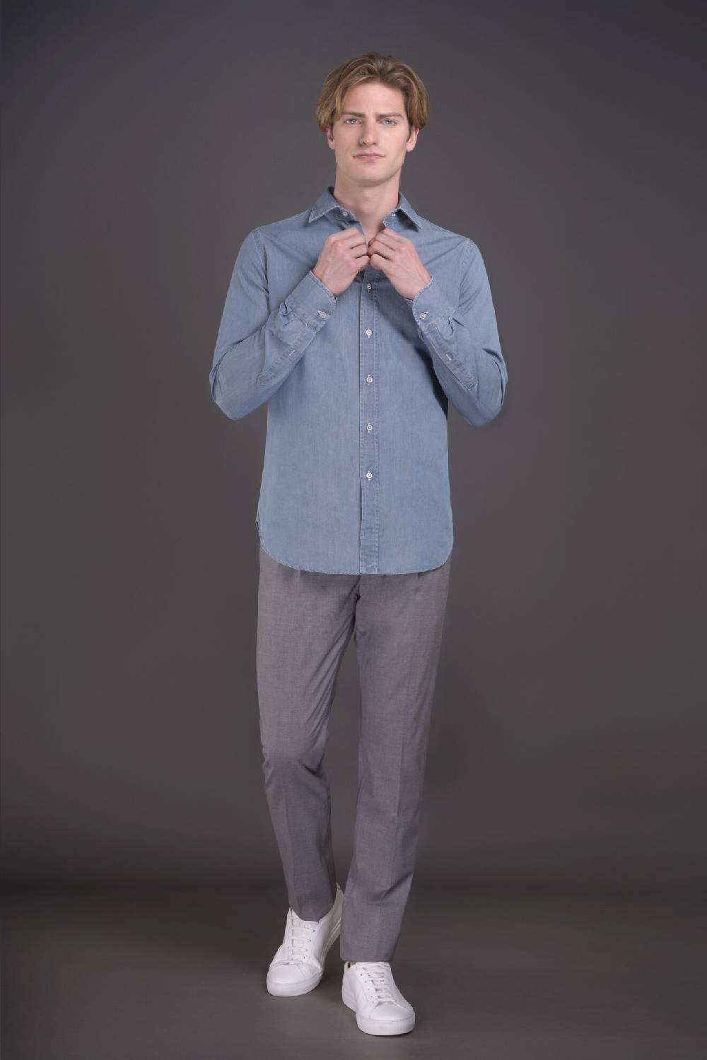 Moorer Camicie HAROLD-65 LIGHT DENIM 2025