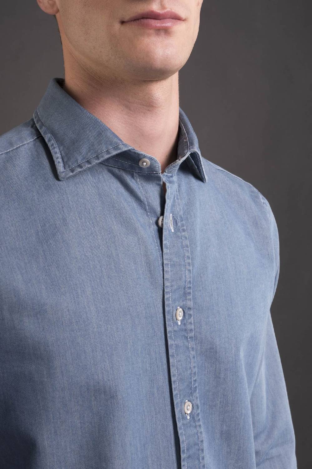Moorer Camicie HAROLD-65 LIGHT DENIM 2025