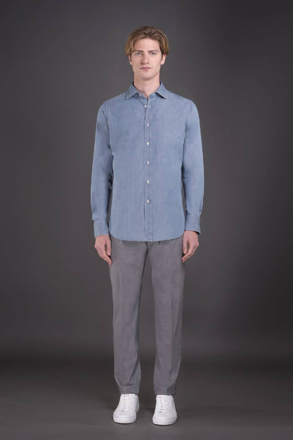 Moorer Camicie HAROLD-65 LIGHT DENIM 2025