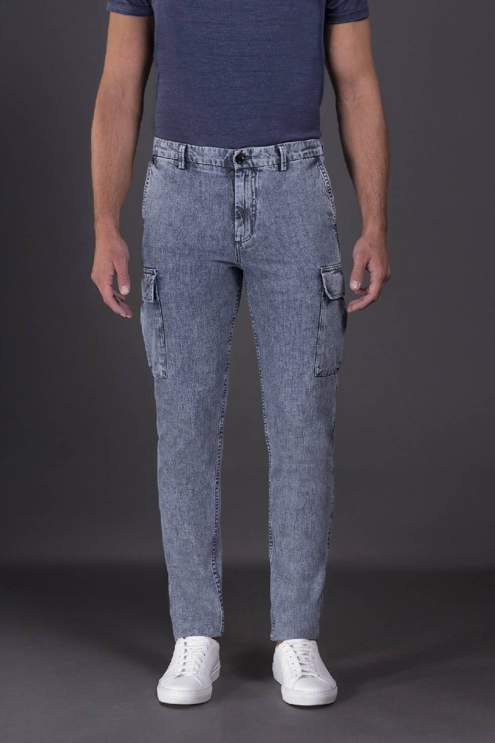 Moorer Pantaloni BRODY-01 NAVY/BLUE Prezzo basso