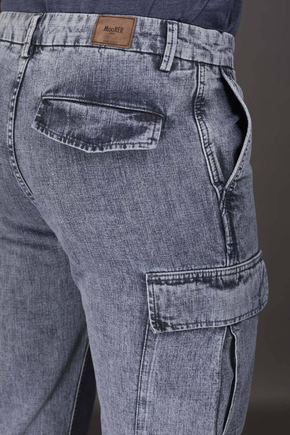 Moorer Pantaloni BRODY-01 NAVY/BLUE Prezzo basso