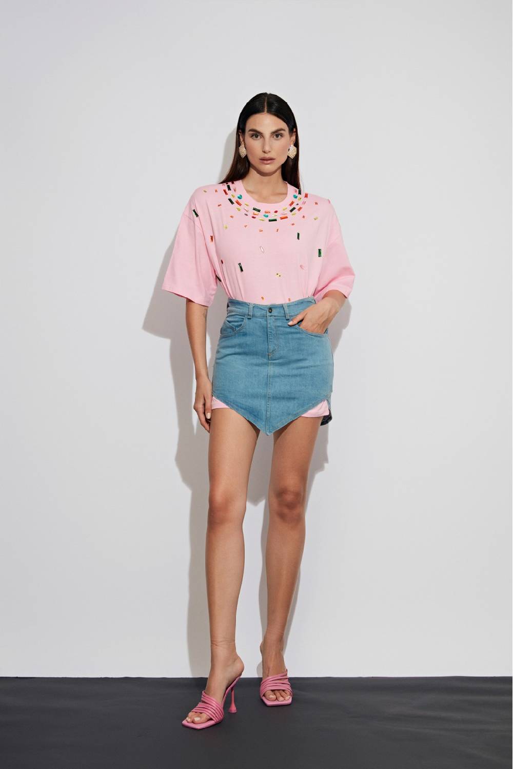Odì Odì FIASTRA 000S4G8 T-SHIRT ROSA