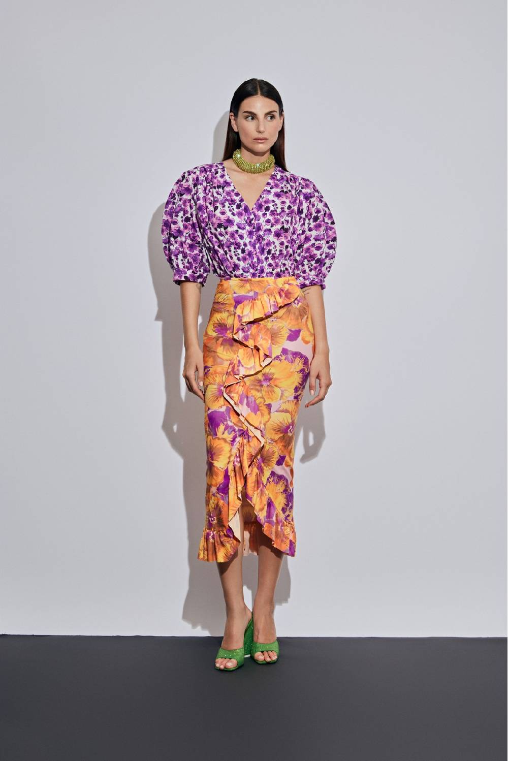 Odì Odì ERNY 250S405 CAMICIE e BLUSE FIORE VIOLA 3467 Negozi Online
