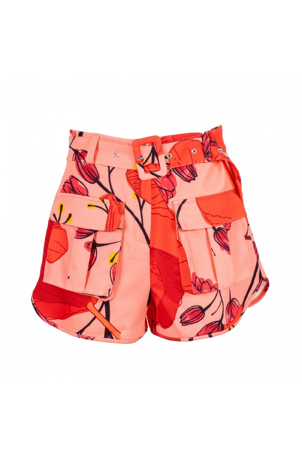 Odì Odì ERNESTINE 090S406 SHORTS FIORE ROSA/ROSSO 3471 Acquista Ora