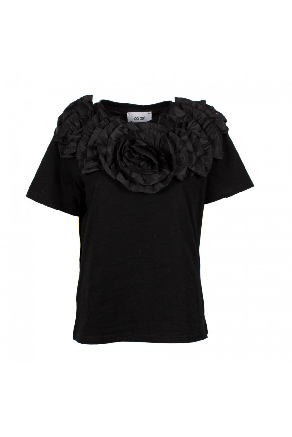 Odì Odì BOGLIASCO 000S4D6 T-SHIRT NERO Nuova