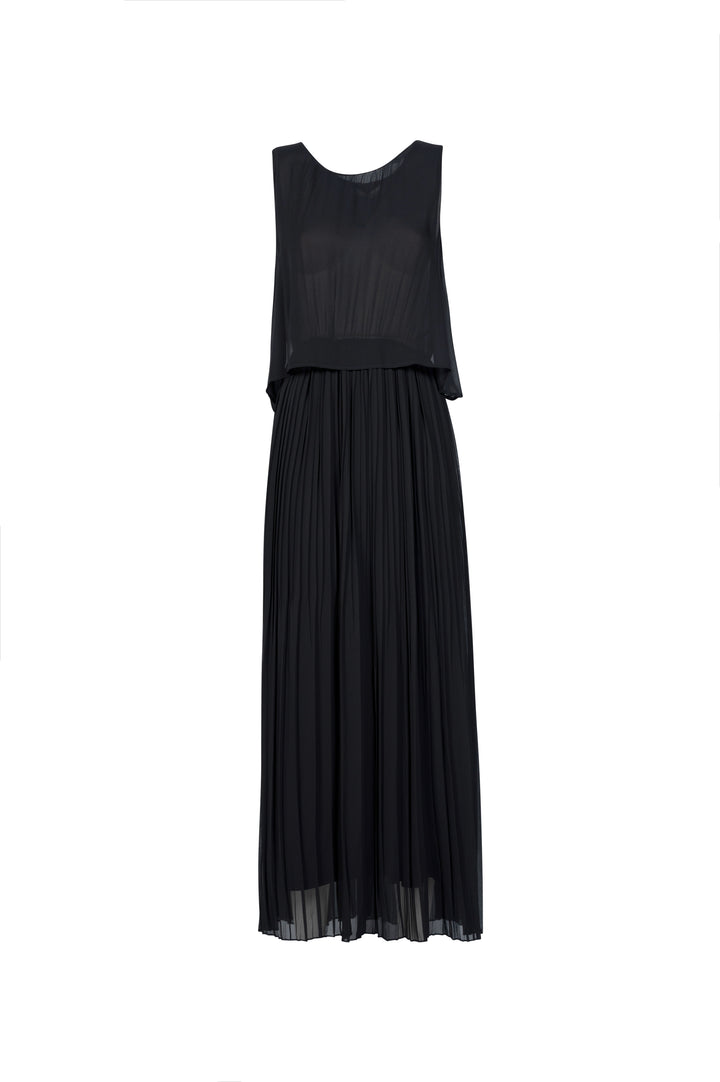 Oltre Tempo Abito in georgette chiffon plissettato Pezzi Unici