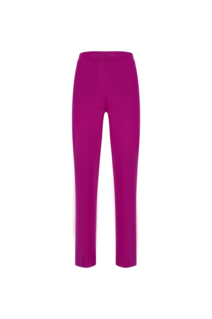 Oltre Tempo Pantalone gamba dritta in punto milano di viscosa Sconto