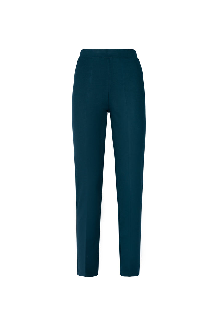 Oltre Tempo Pantalone in punto milano con elastico in vita e finta tasca sul dietro In Vendita