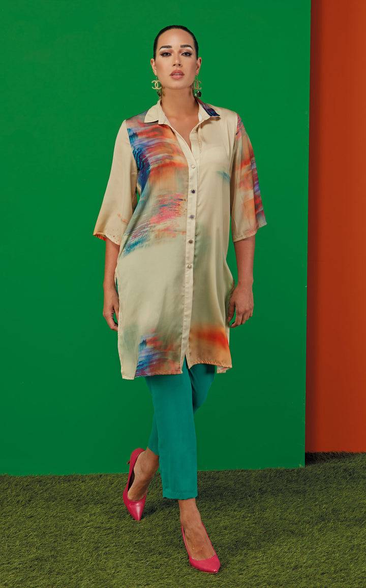Oltre Tempo Camicia lunga in raso Promozione Limitata