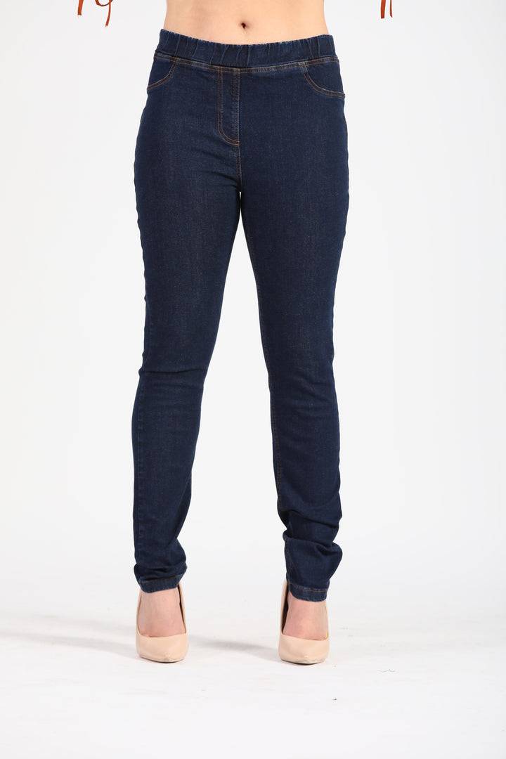 Oltre Tempo Jeans con elastico e tasche al dietro