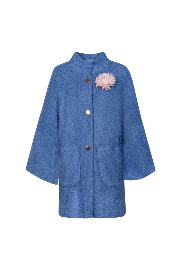 Oltre Tempo Cappotto in bouclè con tasconi e bottoni dorati Saldi