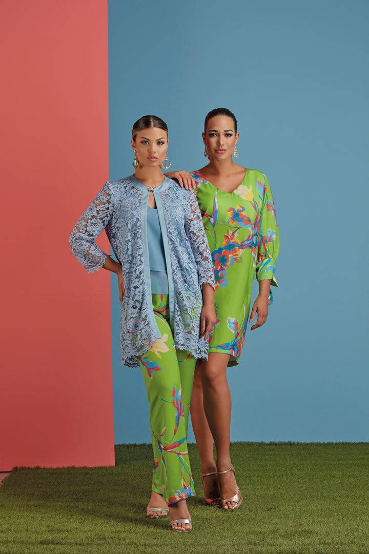 Oltre Tempo Pantalone con elastico in vita in raso leggero Presa