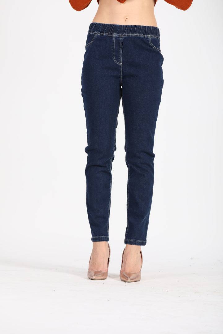 Oltre Tempo Jeans con elastico e tasche al sul dietro Online