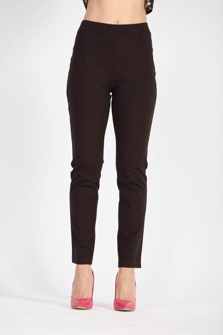 Oltre Tempo Pantalone punto milano con tasche in jeans Outlet