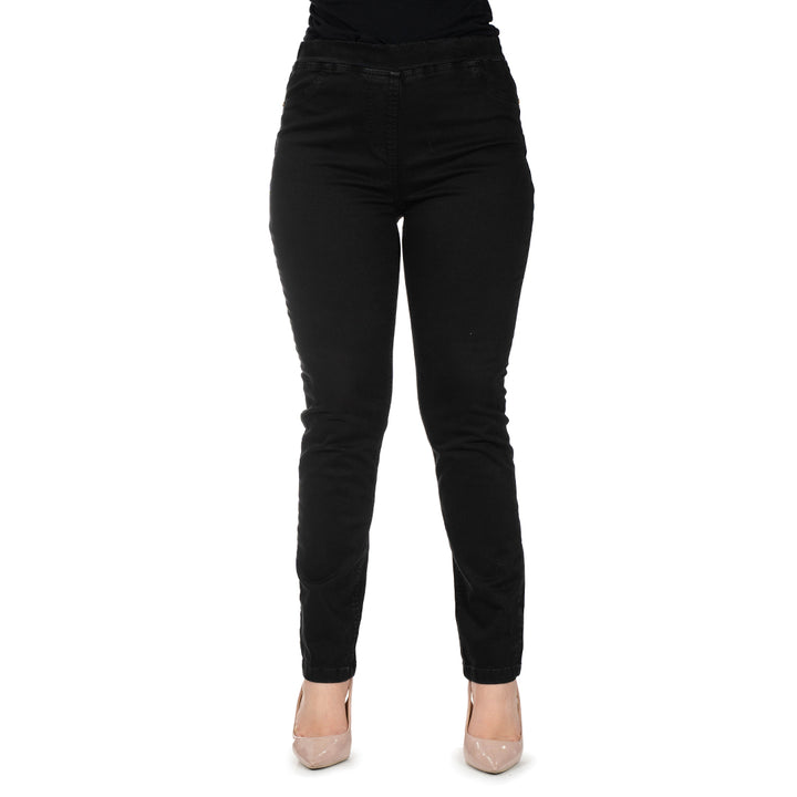 Oltre Tempo Pantalone in cotone con elastico finta tasca Saldi