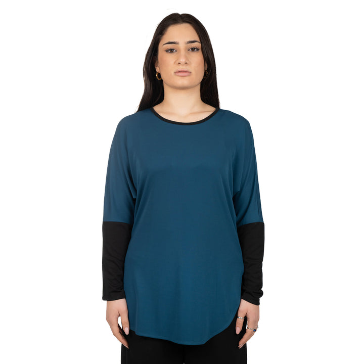 Oltre Tempo Maglia in jersey con contrasti Sconto