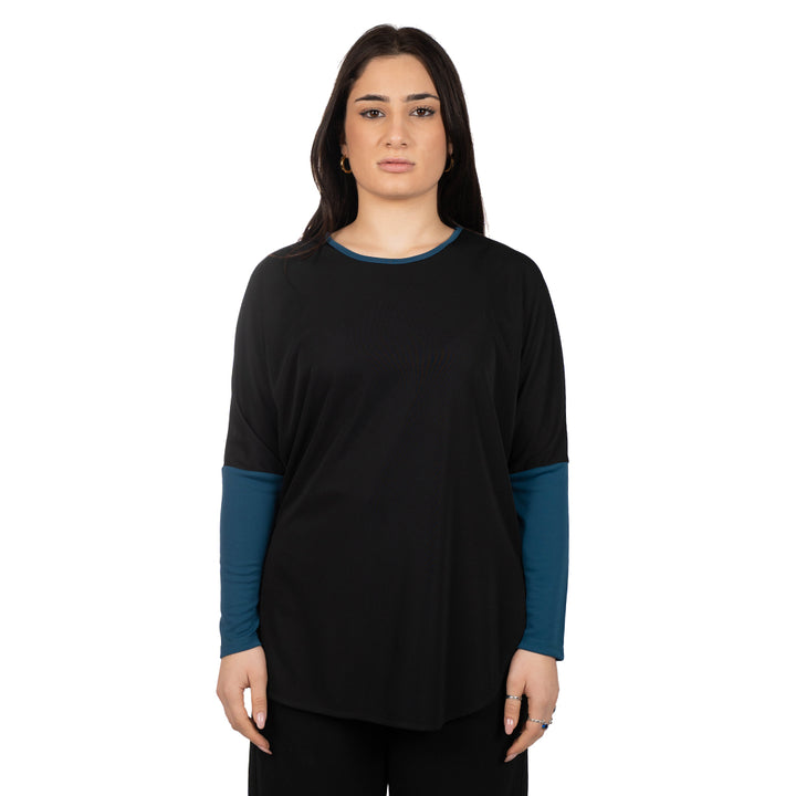 Oltre Tempo Maglia in jersey con contrasti Sconto